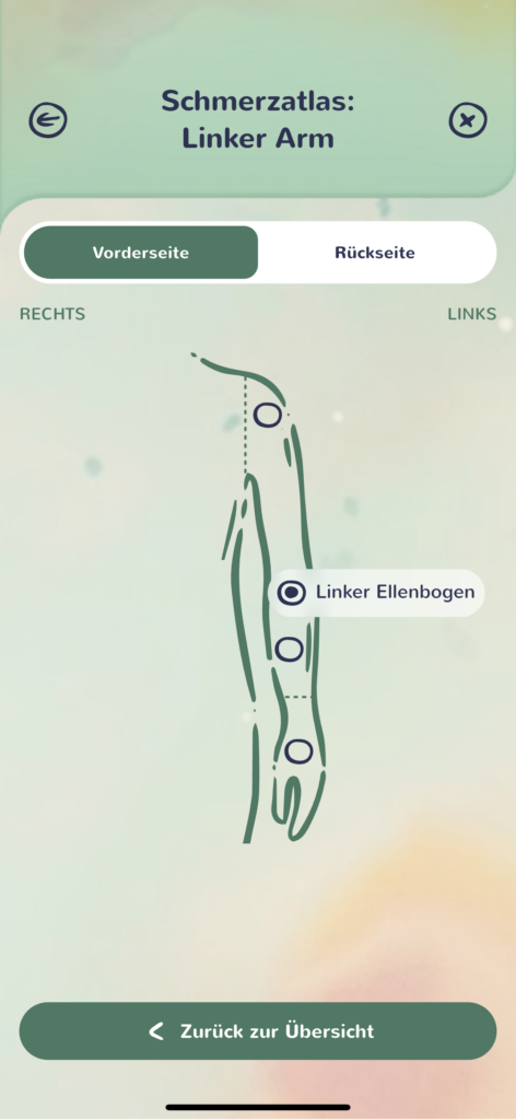 HELP-Einblick-in-die-App-Schmerzatlas-linker-Arm
